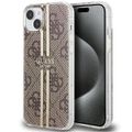 Puzdro Guess pre iPhone 15 Plus 6,7" GUHCP15MH4PSEGW hnedá HC IML 4G GOLD STRIPE