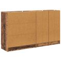 vidaXL Servírovacia skriňa 3 ks Staré drevo 120 x 30 x 70 cm