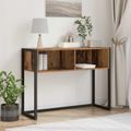 vidaXL Koncový stôl Staré drevo 100 x 36 x 75 cm Kompozitné drevo