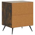 vidaXL Nočný stolík Dymový dub 43 x 34,5 x 50 cm Kompozitné drevo