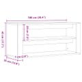 vidaXL Lavica na topánky staré drevo 100x35x45 cm kompozitné drevo
