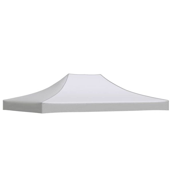 vidaXL Strecha na párty stan 4x3 m, biela 270 g/m²