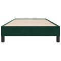 vidaXL Box Spring Posteľ bez matraca Tmavo zelená 90x210 cm Zamat