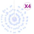 vidaXL Vianočná svietiaca hviezda 140 LED 4 ks studené biele 17 cm