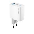 Forever TC-06-65AC GaN PD QC charger 1x USB-C 1x USB 65W white