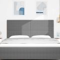 vidaXL LED hlavová doska Svetlosivá 180 cm Kordúrová tkanina