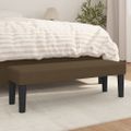 vidaXL Lavička tmavohnedá 100x30x30 cm látka