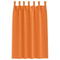 vidaXL Záclony na zatemnenie s krúžkami 2 ks Jasná oranžová Polyester