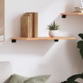 vidaXL Nástenná polica bledohnedá 60x40x2 cm ošetrený dubový masív