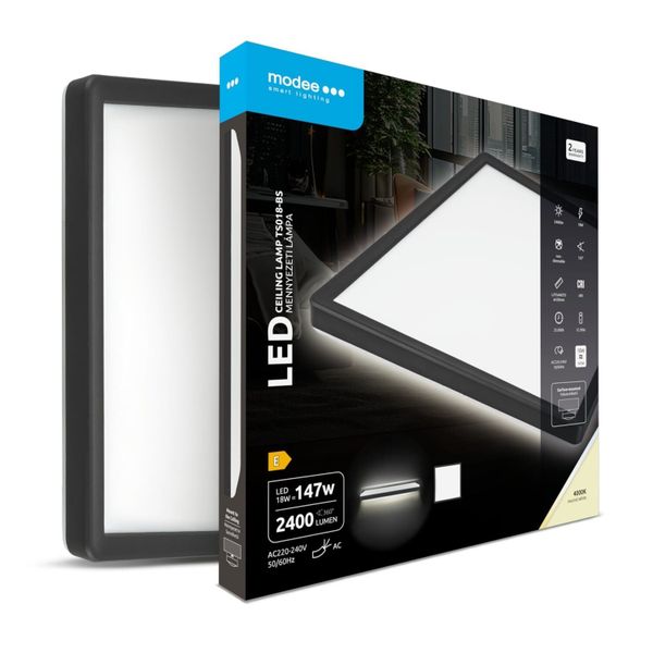 Modee Štvorcové stropné svietidlo TS018-BS 18W 2400lm neutrálna biela (ML-TS018-4000KBS)
