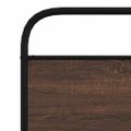 vidaXL Posteľný rám bez matraca 100x190 cm hnedý dub kompozitné drevo