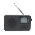 Prenosné rádio NEDIS RDFM2225BK FM, Bluetooth, napájenie batériou/USB, budík
