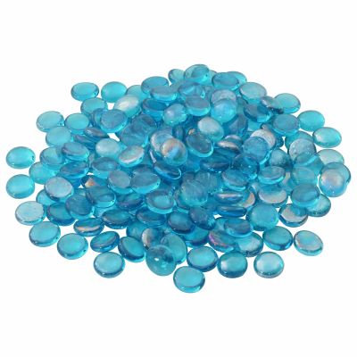 vidaXL Sklenený nugget 17-19 mm Aqua modrá Sklo