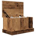 vidaXL Úložné boxy staré drevo 30x50x28 cm kompozitné drevo