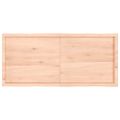 vidaXL Stolová doska 140x60x(2-4) cm neošetrený masív živé hrany