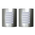 2 nástenné svietidlá, 60 W, nehrdzavejúca oceľ, vodeodolné