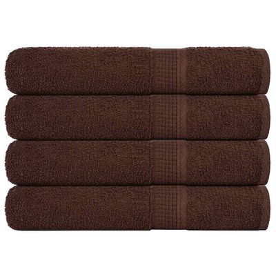 vidaXL Saunové osušky FROGN 4 ks hnedé 80x200 cm 360 g/m²