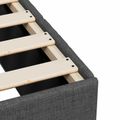 vidaXL Posteľ boxspring s matracom Tmavosivá 160 x 200 cm Látka