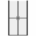vidaXL Sprchové dvere mliečne ESG (73-76)x190 cm