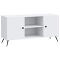 vidaXL TV skrinka Biela 102 x 34,5 x 50 cm Kompozitné drevo