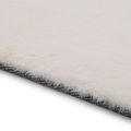 vidaXL Koberec 160x230 cm krémový umelá králičia kožušina
