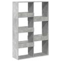 vidaXL Deliaca stena betónová sivá 100x33x155,5 cm kompozitné drevo