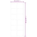 vidaXL Posuvné dvere s kovaním ESG sklo a hliník 76x205 cm
