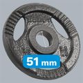 Sada liatinových závaží 4x2,5kg, 51mm, REBEL ACTIVE RBA-2143-02.5