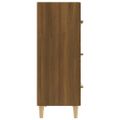 vidaXL Komoda hnedý dub 70x34x90 cm spracované drevo