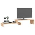 vidaXL Stojan na monitor (52-101)x22x14 cm masívna borovica
