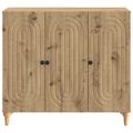 vidaXL Servírovacia skriňa Dub artisan 89 x 34,5 x 80 cm