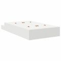 vidaXL Rám postele s úložným prostorem Biela 120 cm Kompozitné drevo