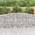 vidaXL Oblúkové gabiónové koše 15 ks 400x50x100/120cm pozinkov. železo