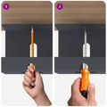 vidaXL Úložný box na káble pod stôl 2 ks Antracitová 43 x 12 x 10 cm
