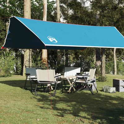 vidaXL Kempingová plachta modrá 500x294 cm vodotesná