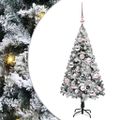 vidaXL Umelý vianočný stromček Biela 120 cm PVC a Oceľ a Plast