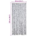 vidaXL Záves proti hmyzu, biely a sivý 90x220 cm, ženilka