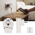 Cestovný univerzálny adaptér EMOS P0055U pre cudzincov do strednej Európy, 1×USB-C, 1×USB-A