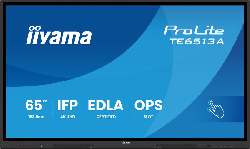 65'' iiyama TE6513A-B2AG: IPS, 4K, 40P, EDLÁ