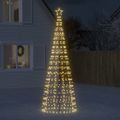 vidaXL LED vianočný stromček s hrotmi 570 LED teplá biela 300 cm