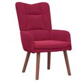 vidaXL kreslo Víno červené 63 x 67 x 94 cm Zamat
