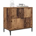 vidaXL Nočný stolík Staré drevo 63.5 x 36 x 61 cm Kompozitné drevo