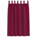 vidaXL Záclony na zatemnenie s krúžkami 2 ks Víno červené 175 x 140 cm
