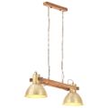 vidaXL Industriálna závesná lampa 25 W mosadzná 109 cm E27