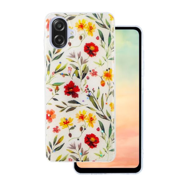 Glow Glam obal pre Samsung Galaxy A07 4G / A08 biela