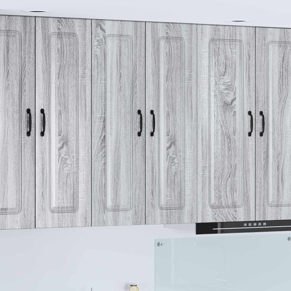 vidaXL Dvierka na umývačku Kalmar Sivý Sonoma 60 x 31 x 100 cm