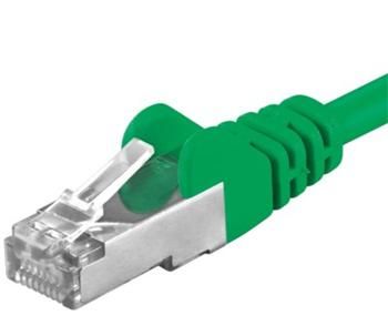 Premiumcord Patch kábel CAT6a S-FTP, RJ45-RJ45, AWG 26/7 2m, zelená