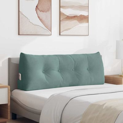 vidaXL Poduška na chrbát Morská zelená 120 x 24 x 50 cm Zamat