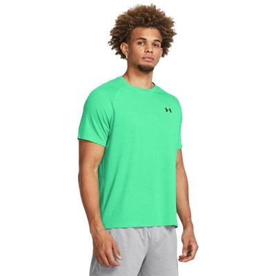 Tričko Tech Textured SS Zelené - Under Armour, veľkosť XXL, veľkosť oblečenia XXL