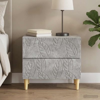 vidaXL Nočný stolík Betónovo sivá 62 x 34,5 x 48 cm Kompozitné drevo